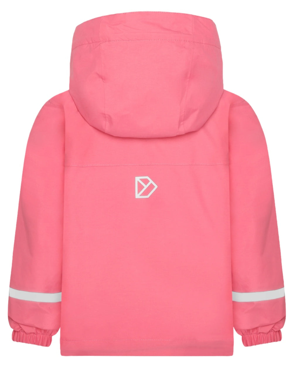 Dusty Azalea coloured Didriksons Childrens Bladet Jacket on white background 