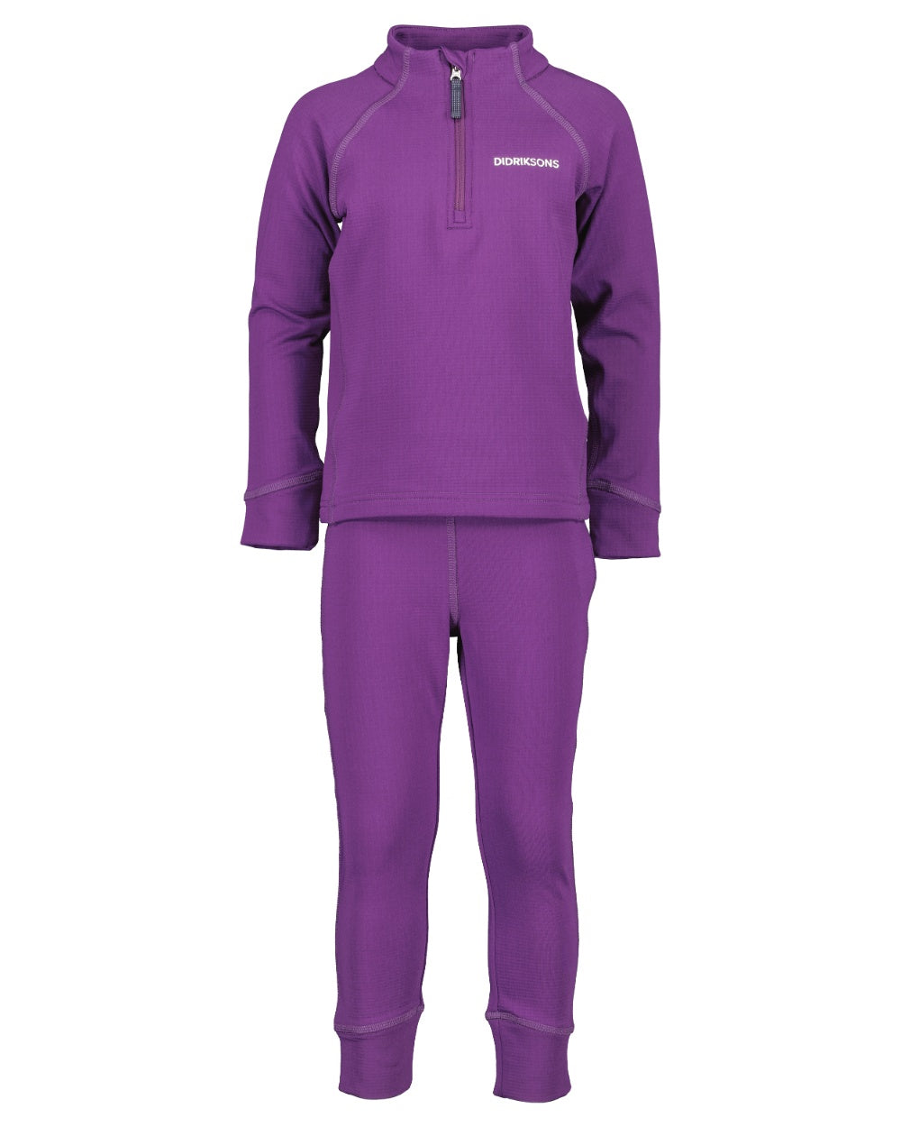 Royal Purple coloured Didriksons Kids Jadis Set on white background 