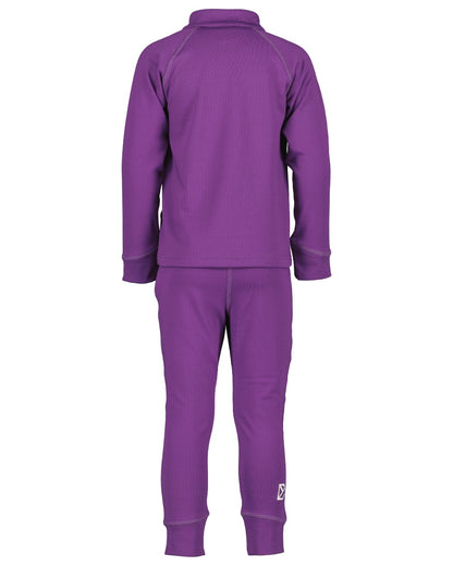 Royal Purple coloured Didriksons Kids Jadis Set on white background 