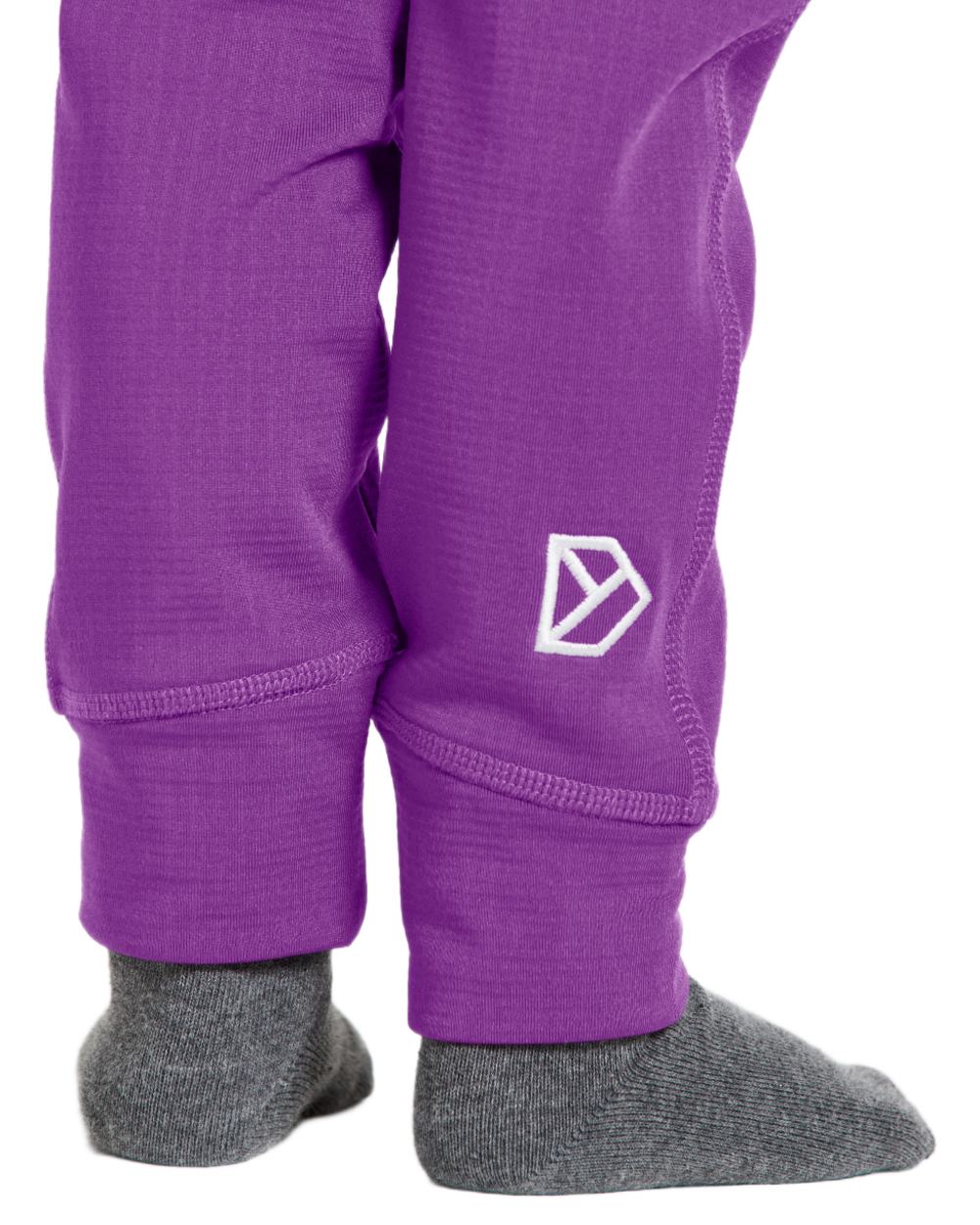 Royal Purple coloured Didriksons Kids Jadis Set on white background 