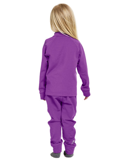 Royal Purple coloured Didriksons Kids Jadis Set on white background 