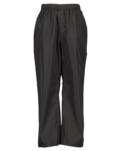 Black coloured Didriksons Kids Penta Pants on white background 