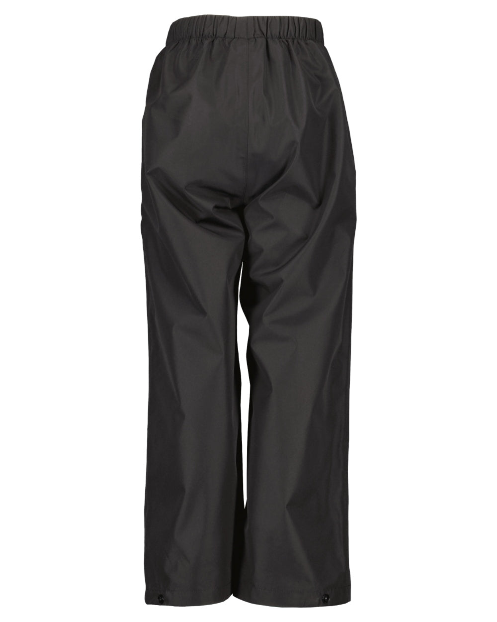 Black coloured Didriksons Kids Penta Pants on white background 