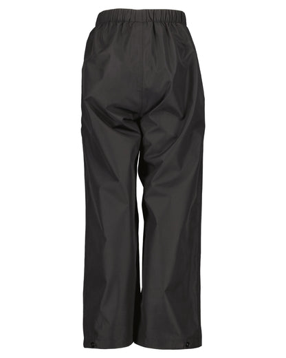 Black coloured Didriksons Kids Penta Pants on white background 