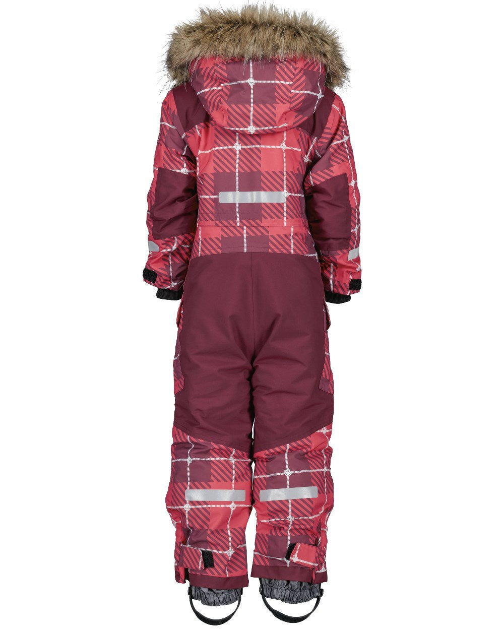 Termos Rusty Wine Coloured Didriksons Kids Polarbjornen Coverall Printed on white background 