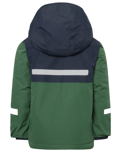 Pine Green Coloured Didriksons Kids Skare Set on white background 