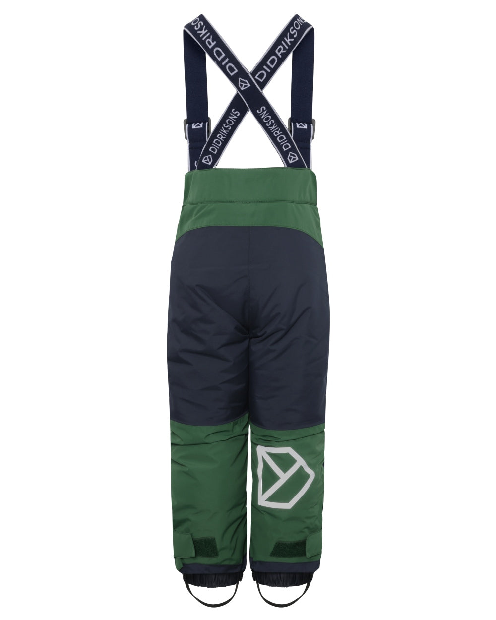 Pine Green Coloured Didriksons Kids Skare Set on white background 