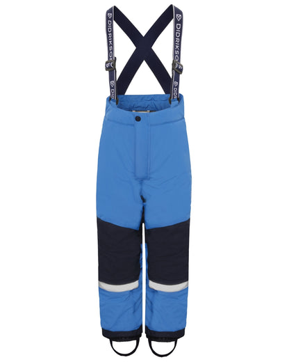 Sapphire Blue Coloured Didriksons Kids Skare Set on white background 