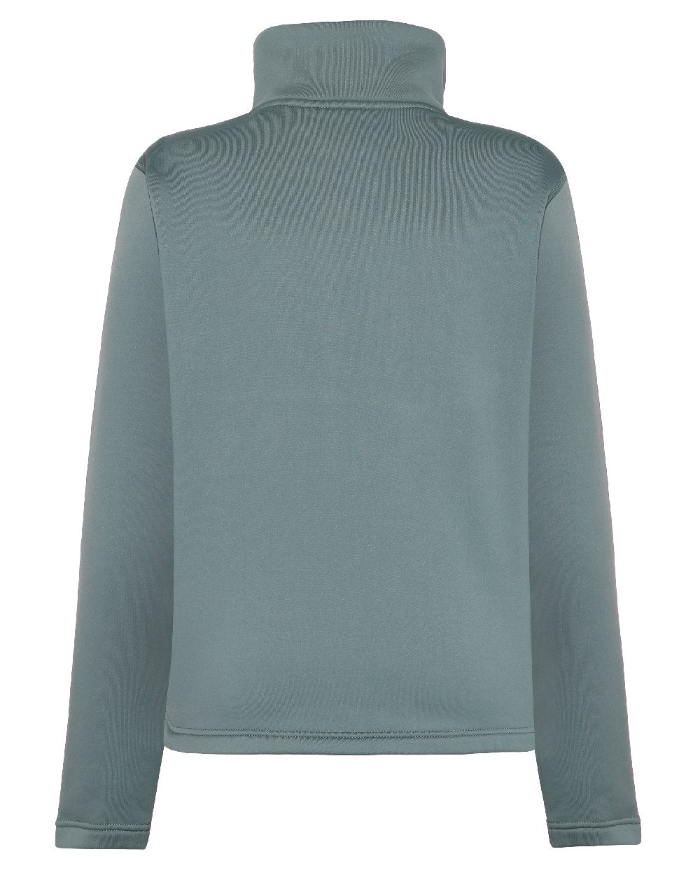 Factory Blue coloured Didriksons Leah Womens Full Zip Fleece on white background 