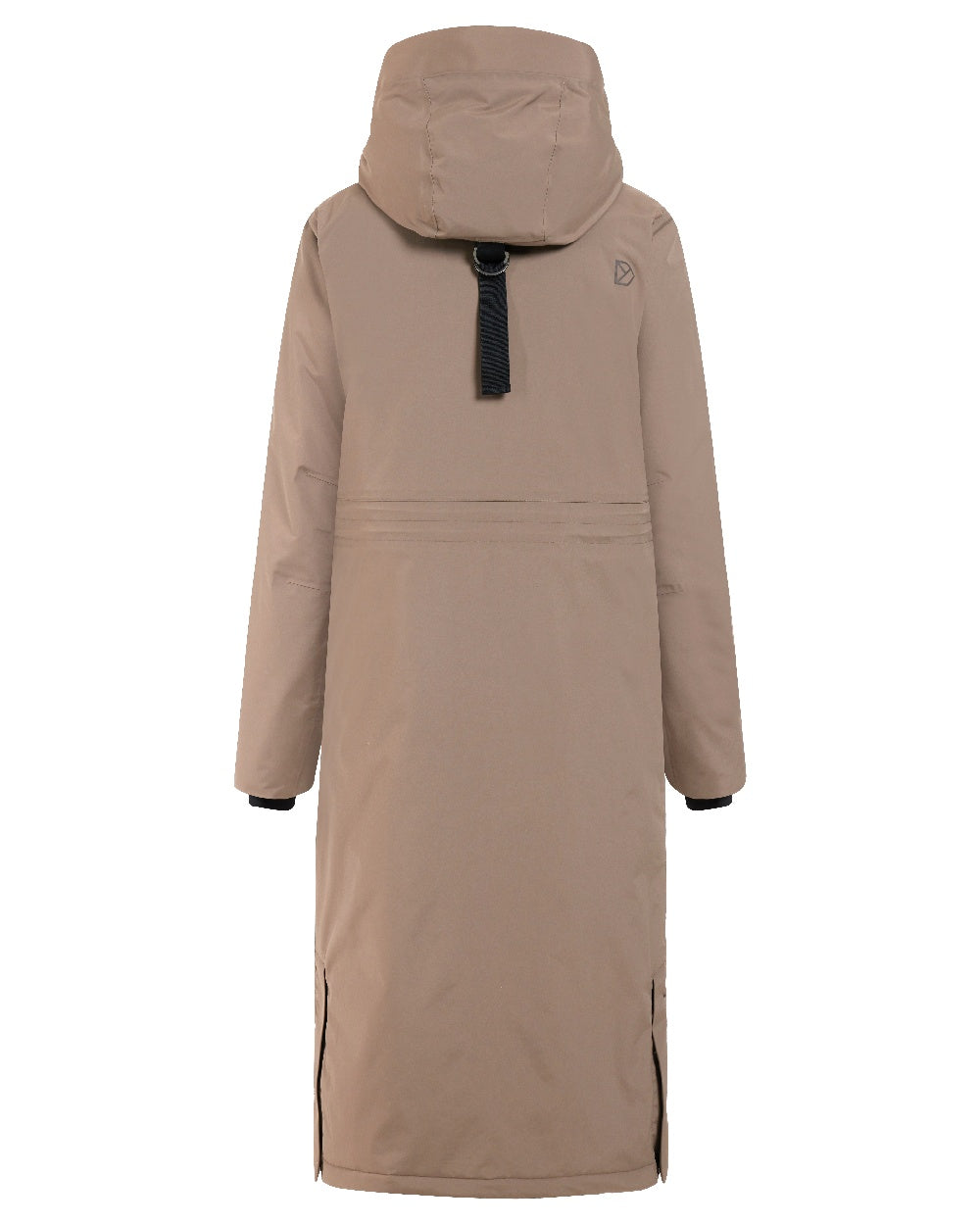 Mocha Brown coloured Didriksons Leya Womens Parka Long 3 on white background 