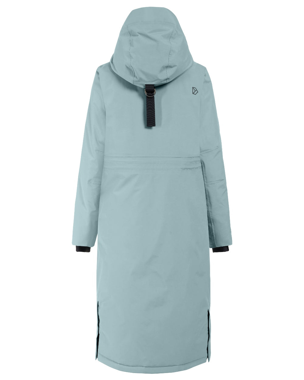 Factory Blue coloured Didriksons Leya Womens Parka Long 4 on white background 
