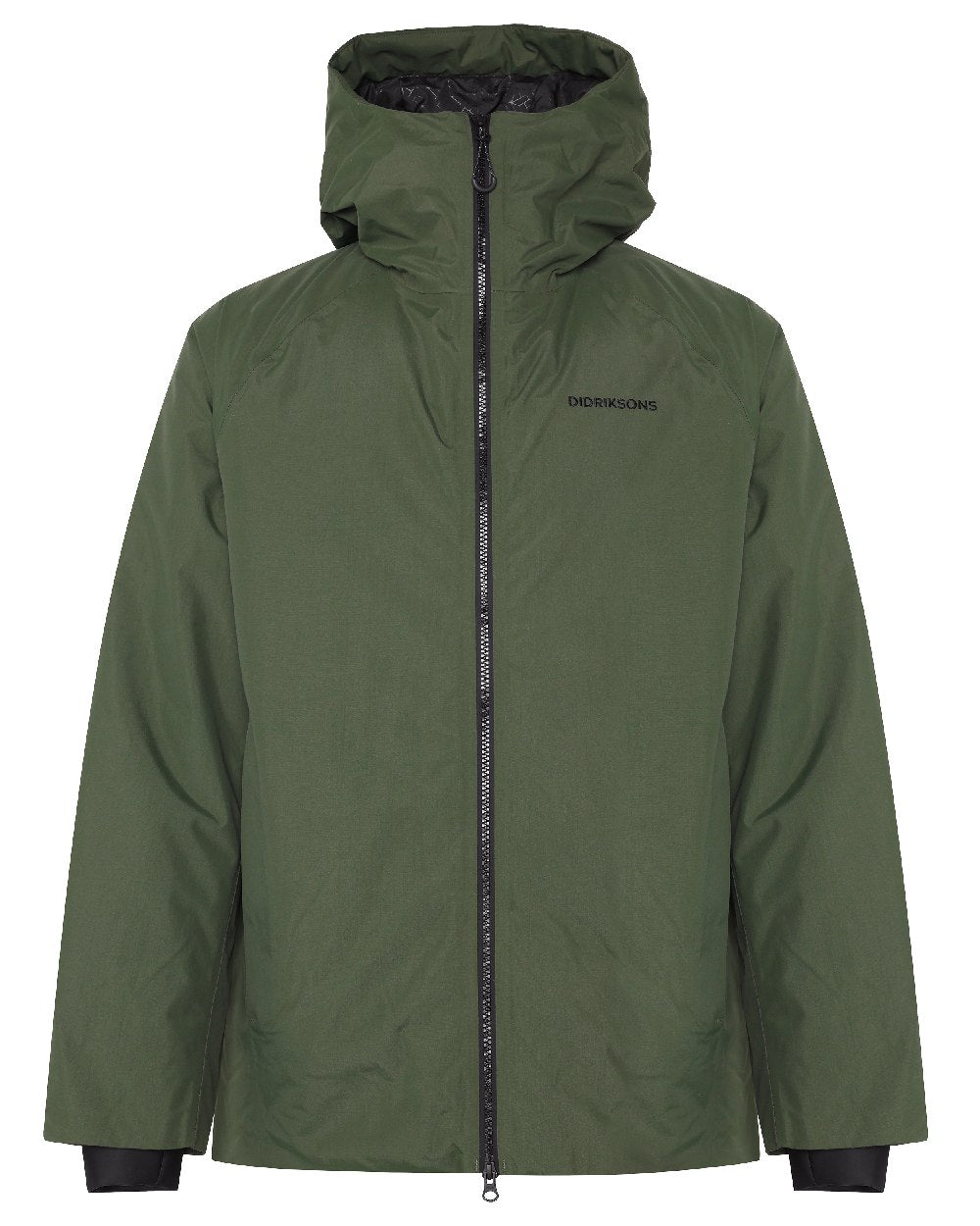 Deep Green coloured Didriksons Marvin Mens Jacket on white background 