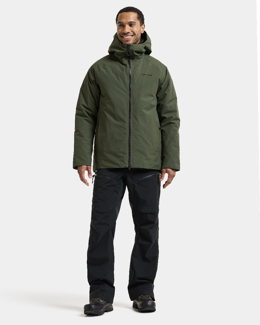Deep Green coloured Didriksons Marvin Mens Jacket on white background 