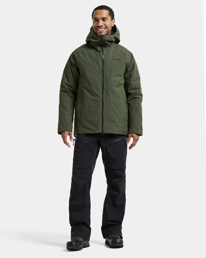 Deep Green coloured Didriksons Marvin Mens Jacket on white background 