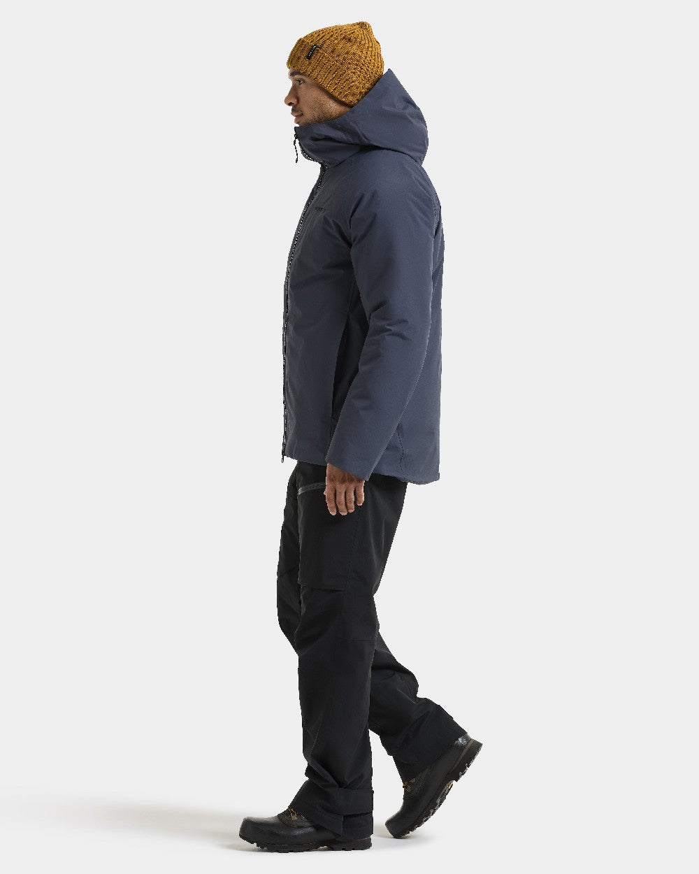 Sleepy Blue coloured Didriksons Marvin Mens Jacket on white background 