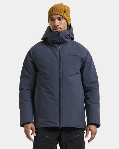 Sleepy Blue coloured Didriksons Marvin Mens Jacket on white background 