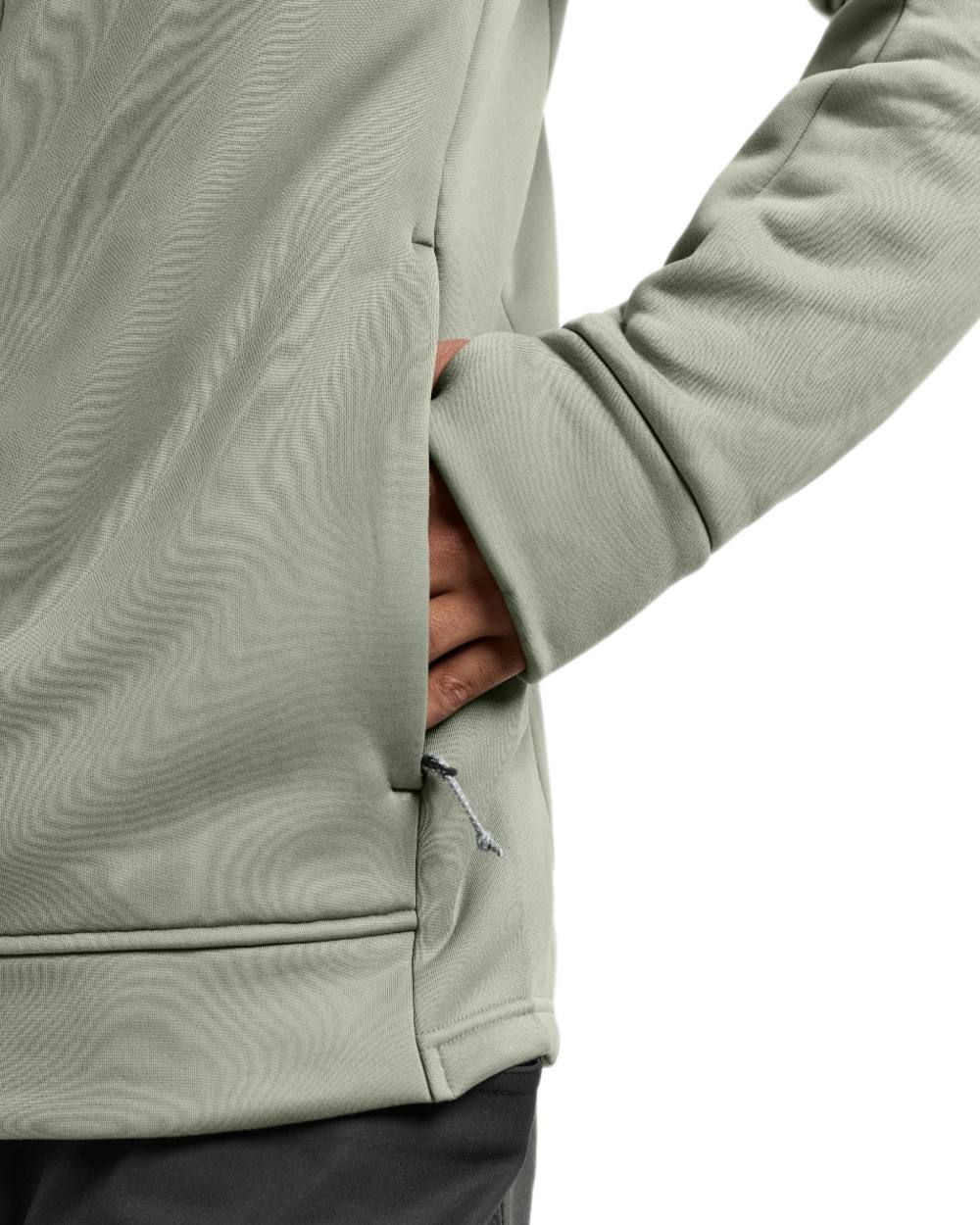 Wilted Leaf coloured Didriksons Mens Acke Full Zip Jacket on white background 
