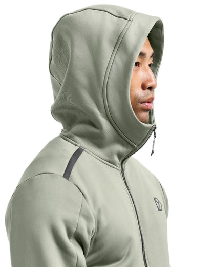 Wilted Leaf coloured Didriksons Mens Acke Full Zip Jacket on white background 