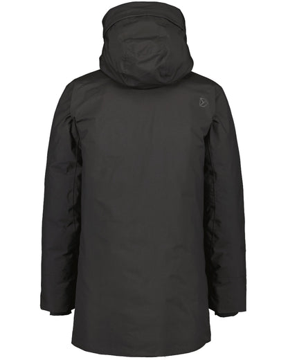 Black Coloured Didriksons Mens Akilles Parka on white background 