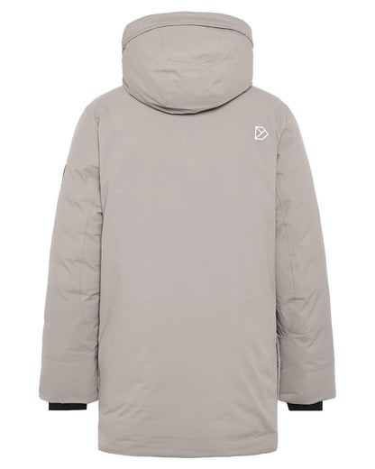 Ash Brown coloured Didriksons Mens Akilles Parka II on white background 