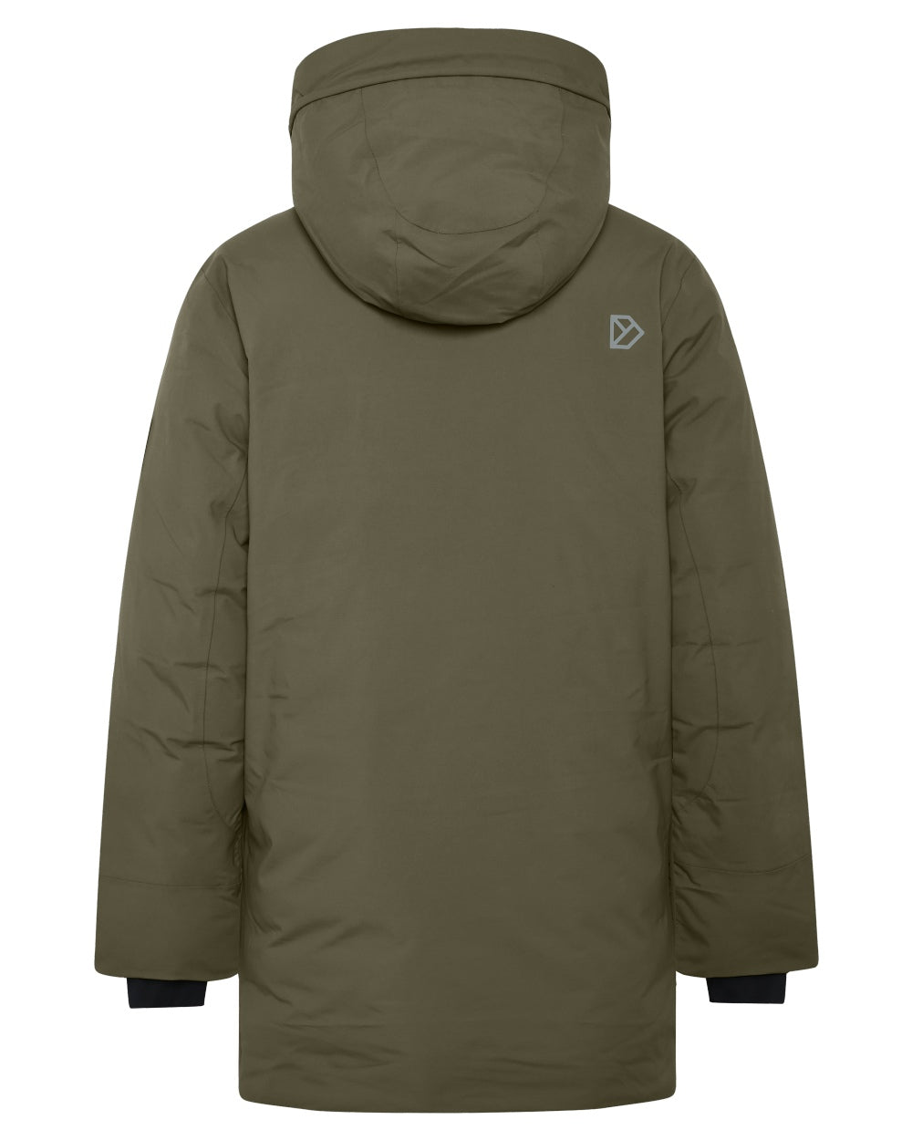 Deep Green coloured Didriksons Mens Akilles Parka II on white background 