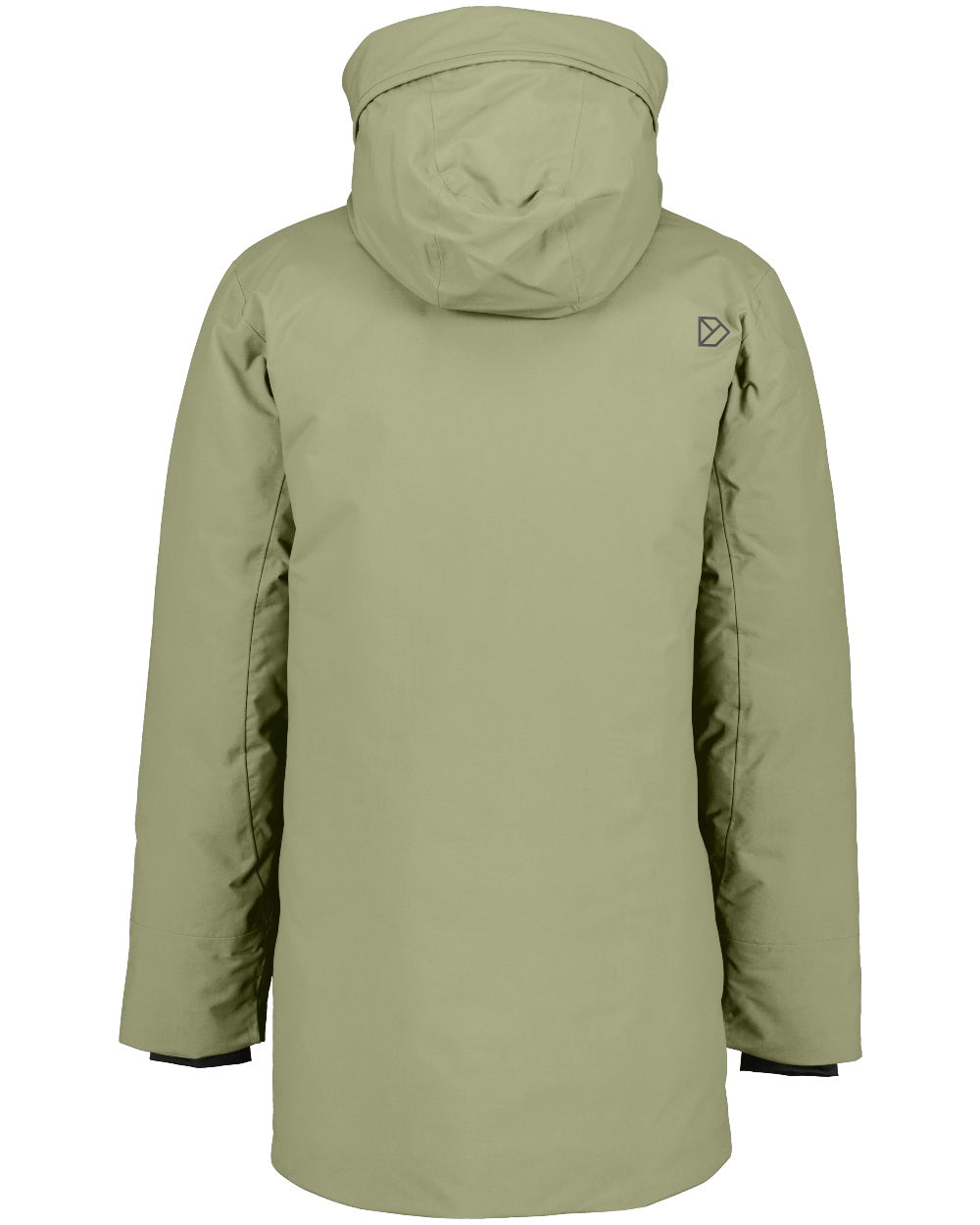 Wild Forest Green Coloured Didriksons Mens Akilles Parka on white background 