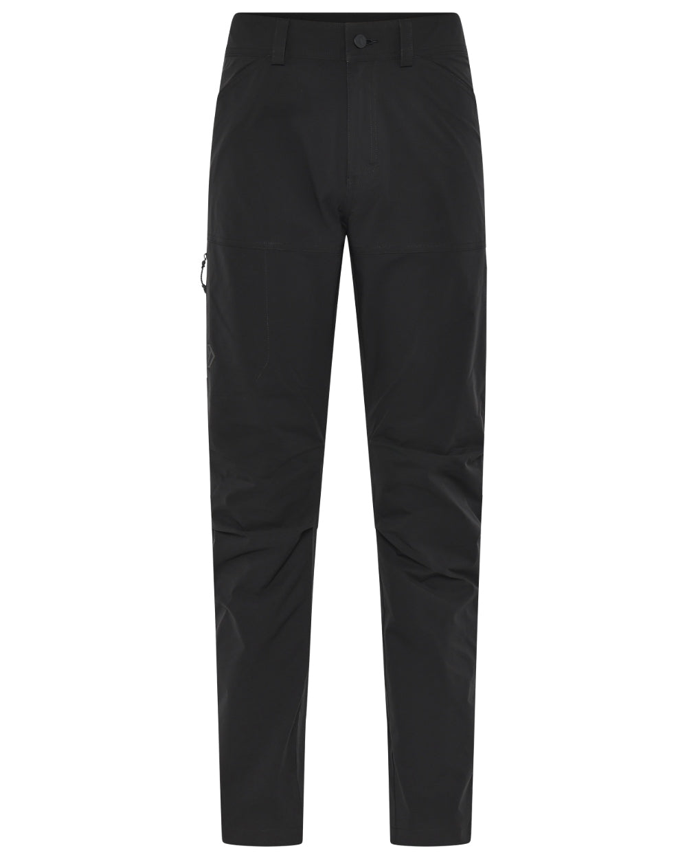 Black coloured Didriksons Mens Asher Pants on white background 