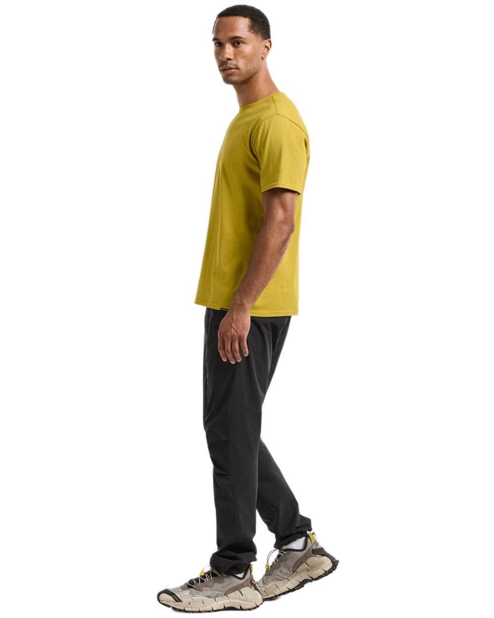 Black coloured Didriksons Mens Asher Pants on white background 
