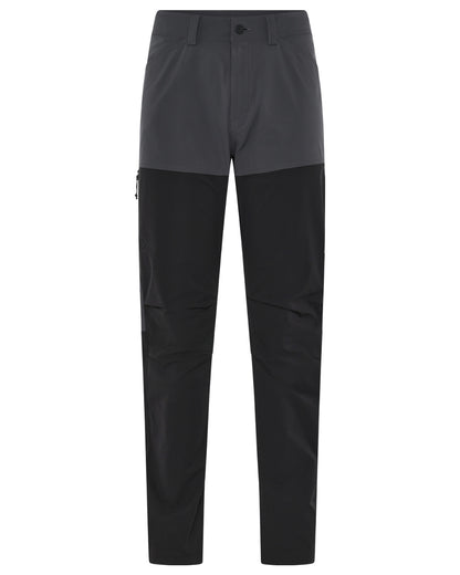 Coal Black coloured Didriksons Mens Asher Pants on white background 