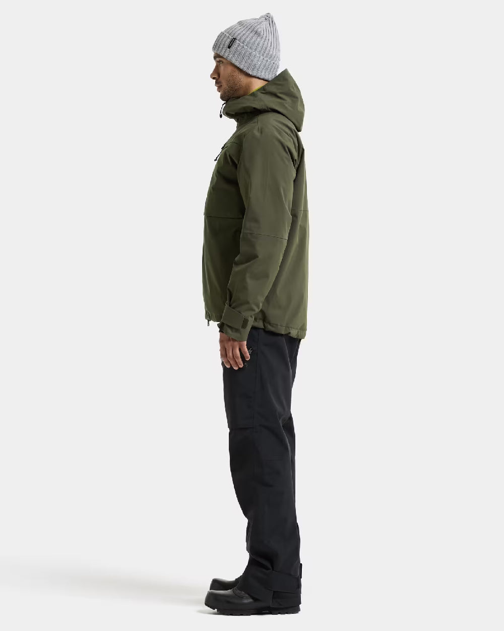 Deep Green Coloured Didriksons Mens Asp Jacket on White Background 