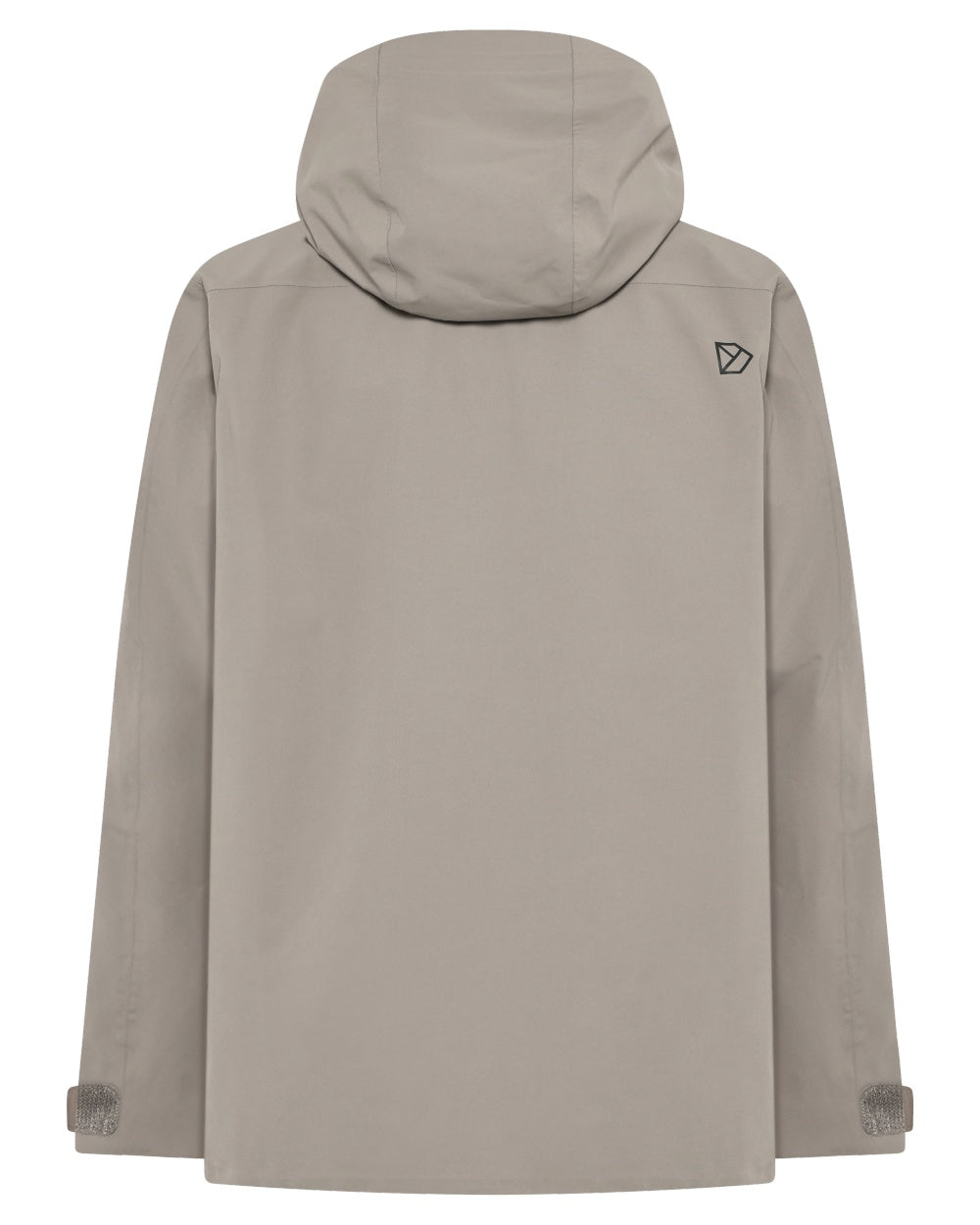 Ash Brown coloured Didriksons Mens Aston Waterproof Jacket on white background 