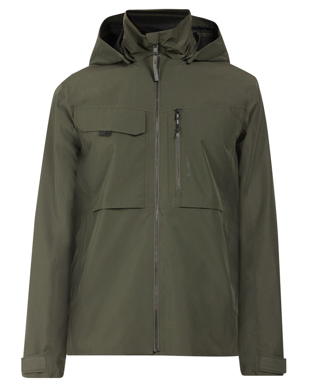 Deep Green coloured Didriksons Mens Aston Waterproof Jacket on white background 