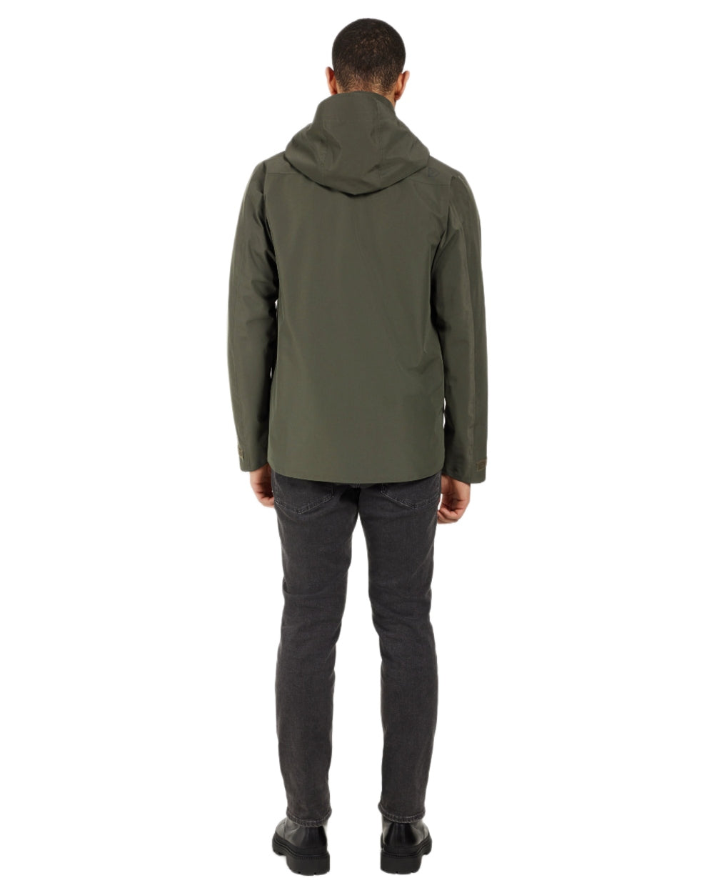 Deep Green coloured Didriksons Mens Aston Waterproof Jacket on white background 
