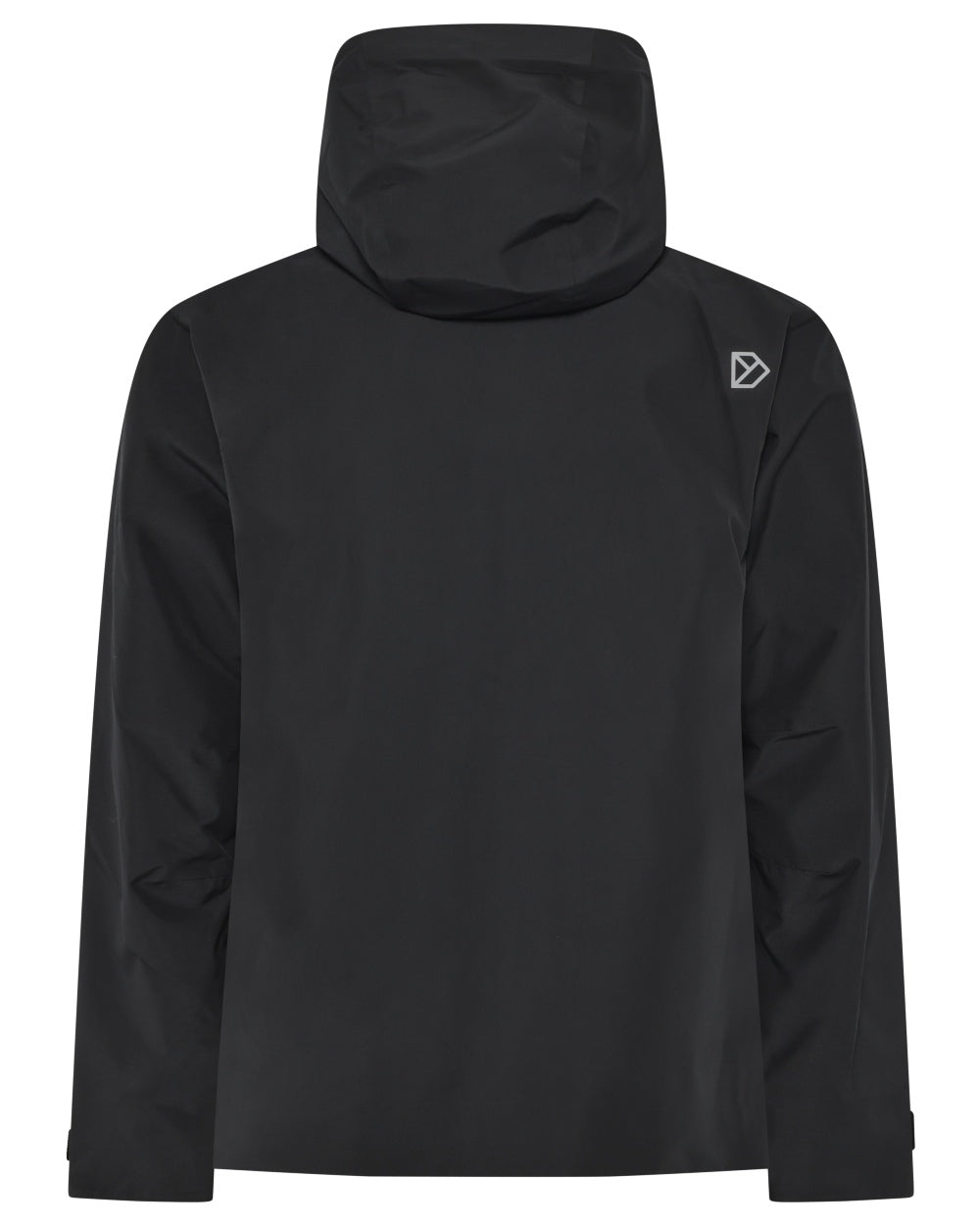 Black coloured Didriksons Mens Biak Jacket on white background 