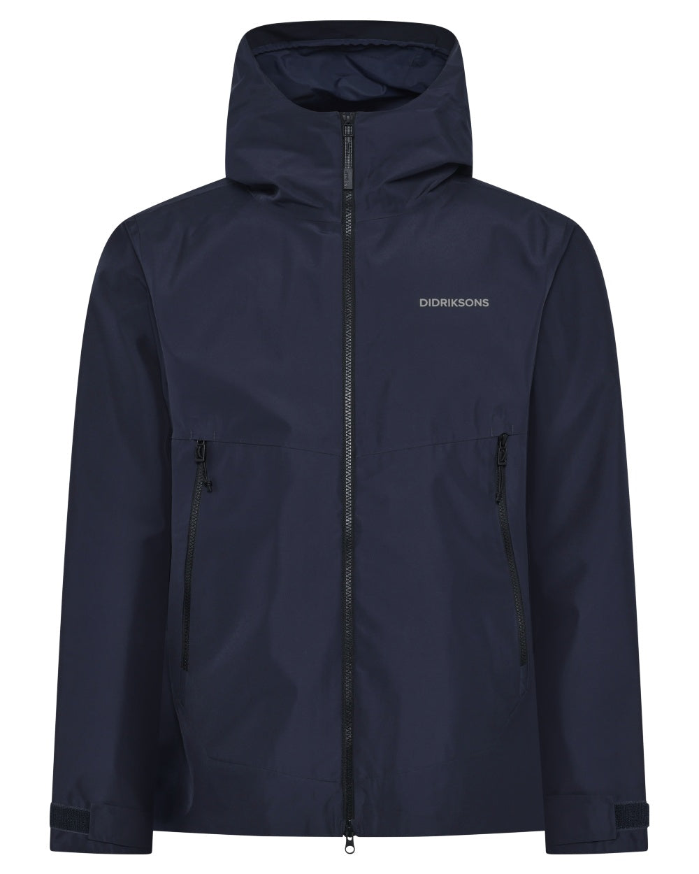 Dark Night Blue coloured Didriksons Mens Biak Jacket on white background 