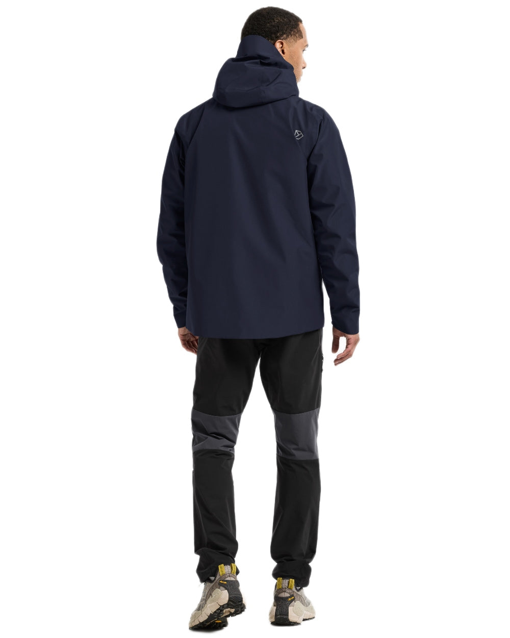 Dark Night Blue coloured Didriksons Mens Biak Jacket on white background 