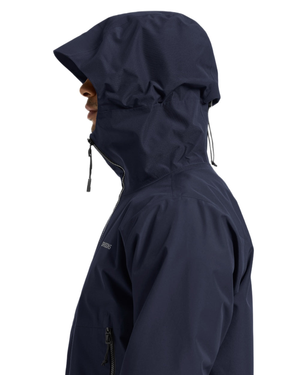 Dark Night Blue coloured Didriksons Mens Biak Jacket on white background 