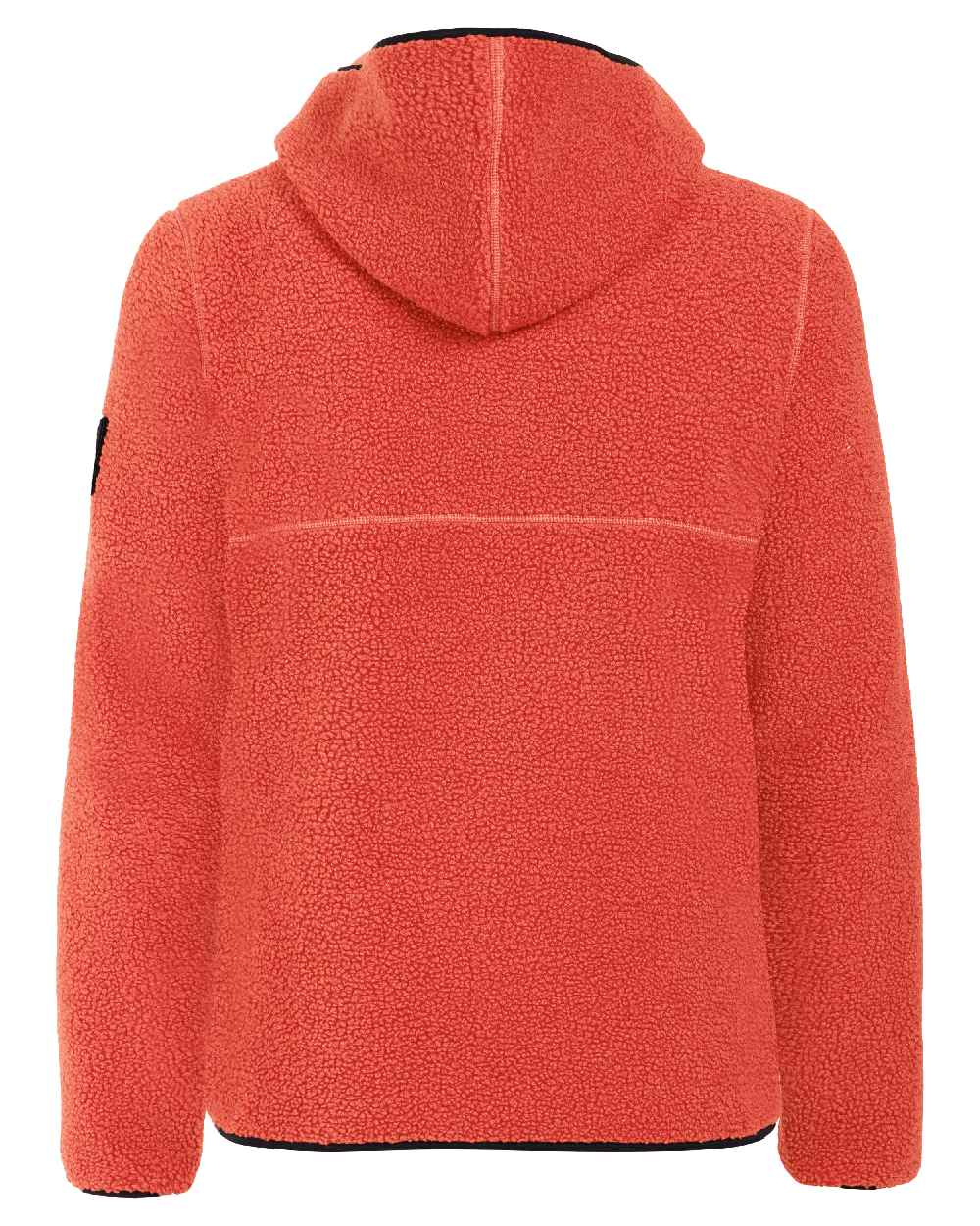 Ochre Red coloured Didriksons Mens Bror Full Zip Fleece Jacket 3 on white background 