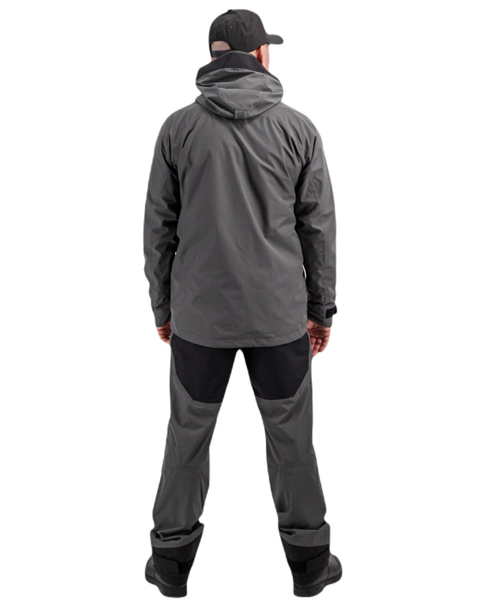 Coal Black coloured Didriksons Mens Calvus USX Jacket 2 on white background 