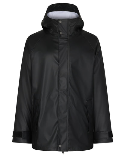 Black coloured Didriksons Mens Darwin Jacket on white background 