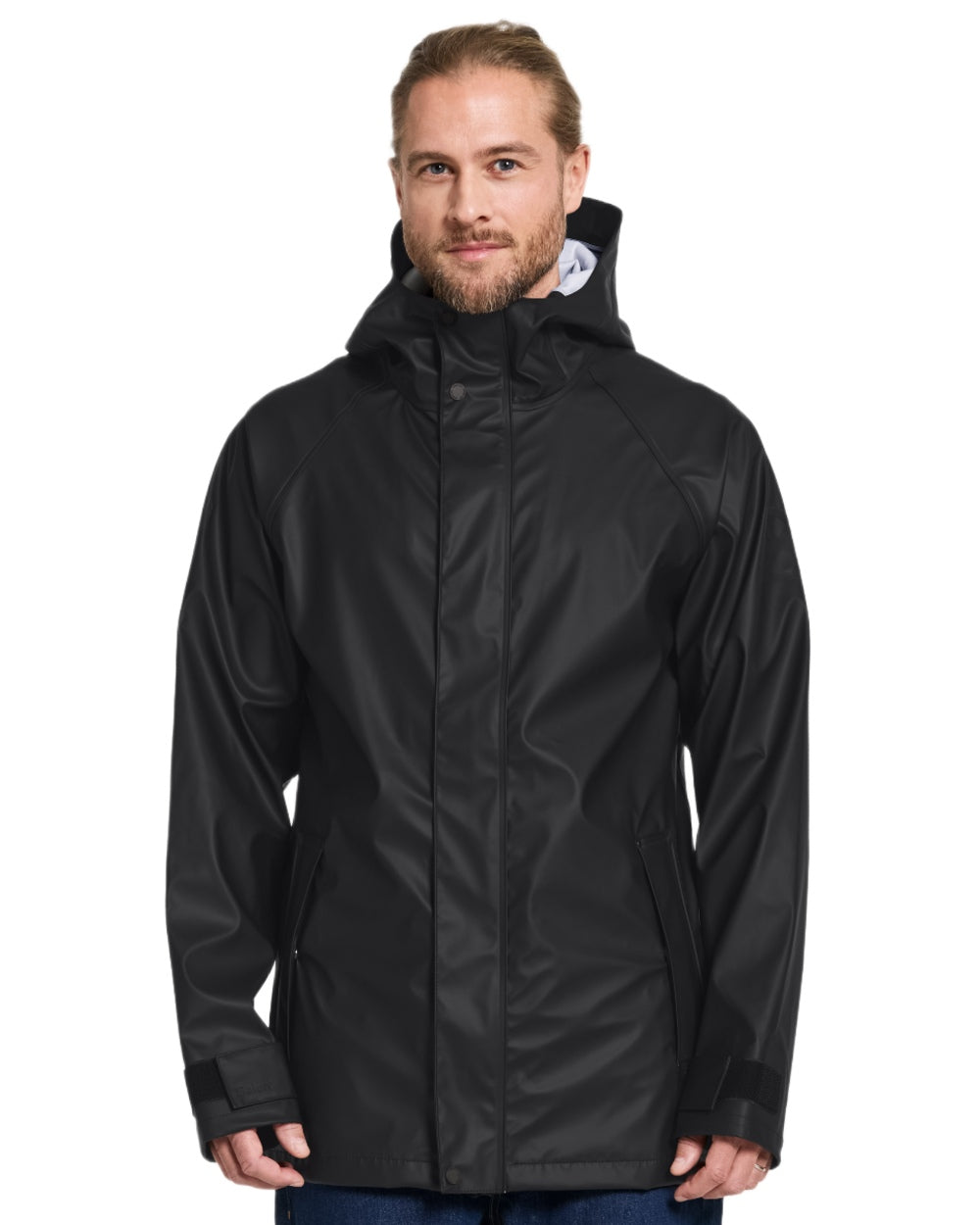 Black coloured Didriksons Mens Darwin Jacket on white background 