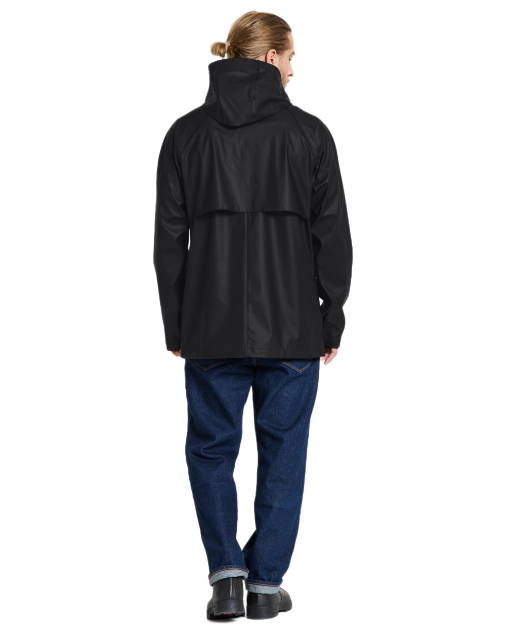 Black coloured Didriksons Mens Darwin Jacket on white background 