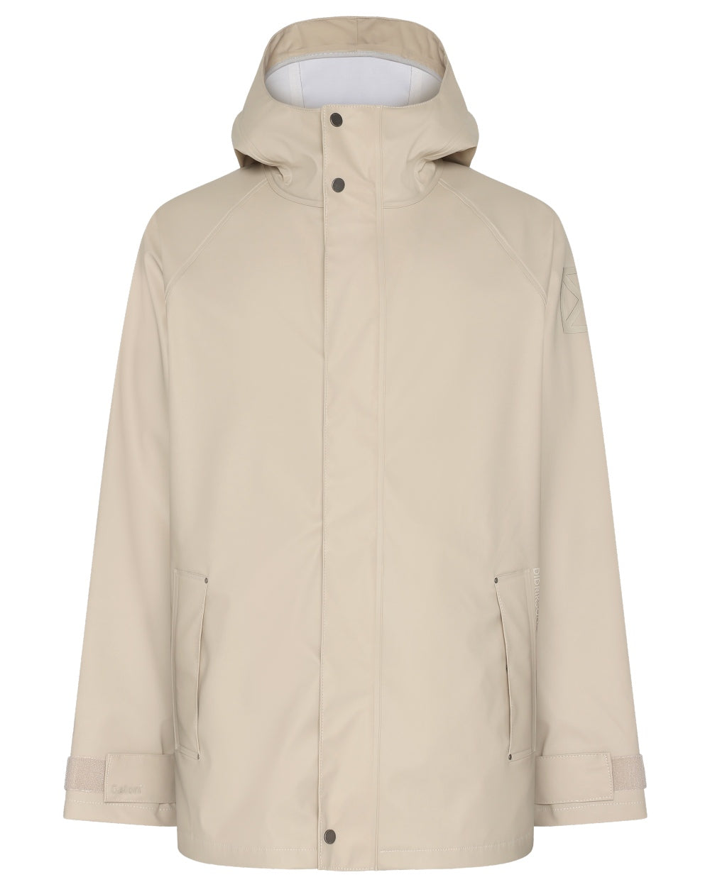 Clay Beige coloured Didriksons Mens Darwin Jacket on white background 