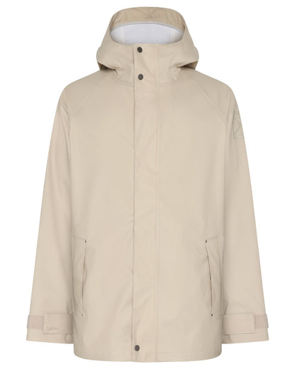 Clay Beige coloured Didriksons Mens Darwin Jacket on white background 