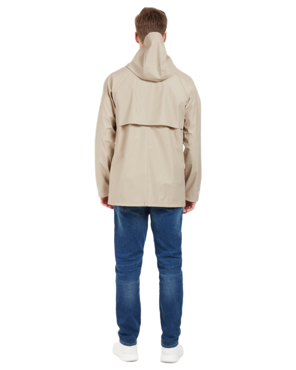 Clay Beige coloured Didriksons Mens Darwin Jacket on white background 