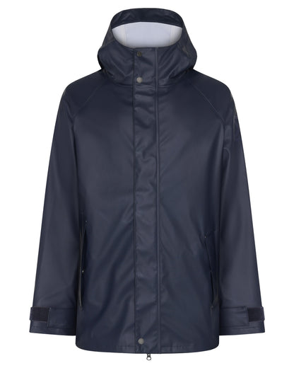 Dark Night Blue coloured Didriksons Mens Darwin Jacket on white background 