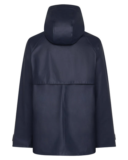 Dark Night Blue coloured Didriksons Mens Darwin Jacket on white background 