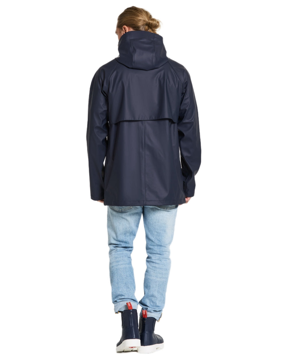 Dark Night Blue coloured Didriksons Mens Darwin Jacket on white background 