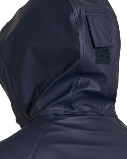 Dark Night Blue coloured Didriksons Mens Darwin Jacket on white background 