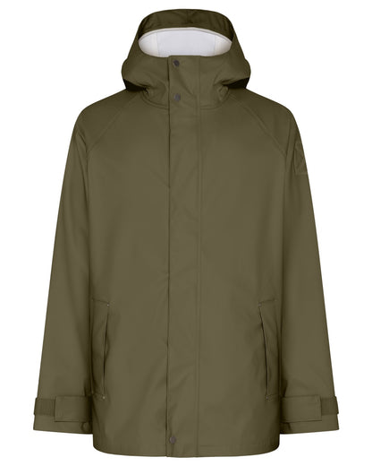 Fog Green coloured Didriksons Mens Darwin Jacket on white background 